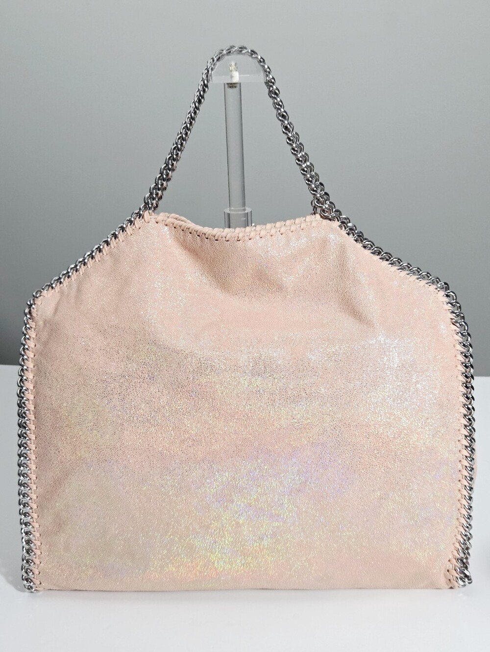 STELLA MCCARTNEY FALABELLA TOTE BAG - COPPER ROSE METALLIC PINK - Picture 8 of 16